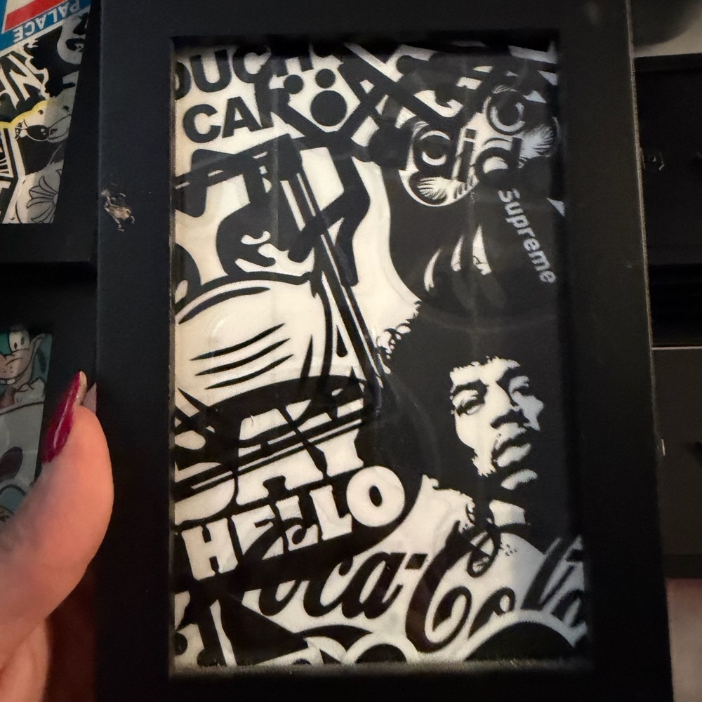 Supreme Black and White Graphic Frame